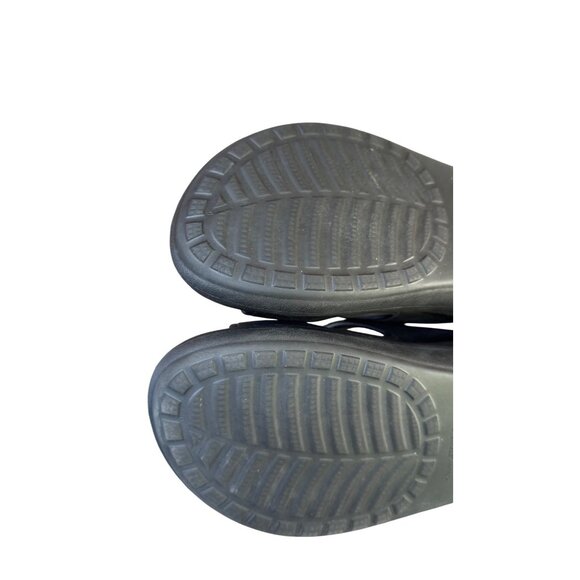 Crocs Unisex Classic Crush Sandal BLACK US M8/W 10 - Picture 8 of 12